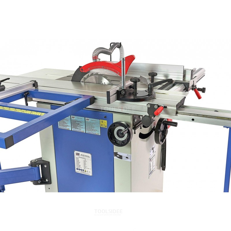 HBM 1600 professional panel saw, circular saw table with roller table