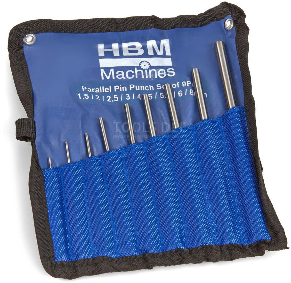 HBM 9-teiliges Stiftstanzenset 1,6 - 8,0 mm