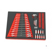 Chariot à outils HBM Premium rempli avec porte - 154 pièces Chariot à outils HBM Premium rempli avec porte - 154 pièces