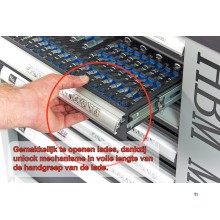 HBM 245 Piece Premium Filled Tool Trolley With Door and Carbon Inlays HBM 245 Piece Premium Filled Tool Trolley With Door and Carbon Inlays