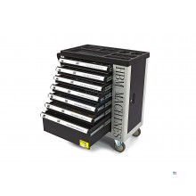 HBM 245 Piece Premium Filled Tool Trolley With Door and Carbon Inlays HBM 245 Piece Premium Filled Tool Trolley With Door and Carbon Inlays