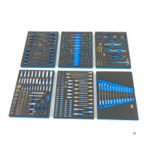 HBM 245 Piece Premium Filled Tool Trolley With Door and Carbon Inlays HBM 245 Piece Premium Filled Tool Trolley With Door and Carbon Inlays