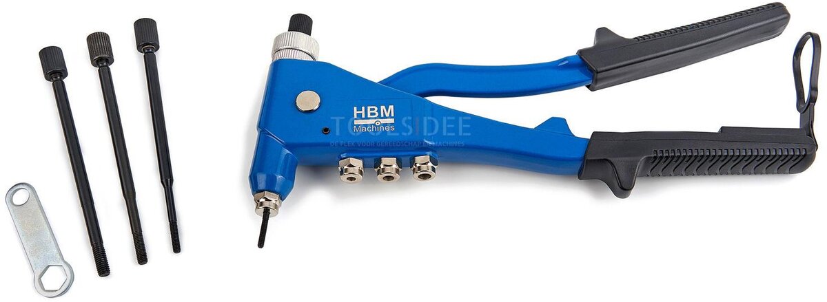 HBM 106 Piece Blind Riveter Set i Case M3 - M6