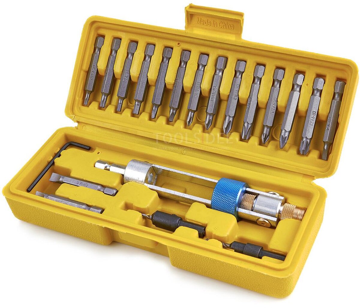 Hbm 20-dels swap bore-sæt, vendbar bitholder med forsænk Hbm 20-dels swap bore-sæt, vendbar bitholder med forsænk