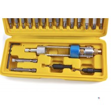 Hbm 20-dels swap bore-sæt, vendbar bitholder med forsænk Hbm 20-dels swap bore-sæt, vendbar bitholder med forsænk