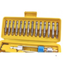 Hbm 20-dels swap bore-sæt, vendbar bitholder med forsænk Hbm 20-dels swap bore-sæt, vendbar bitholder med forsænk