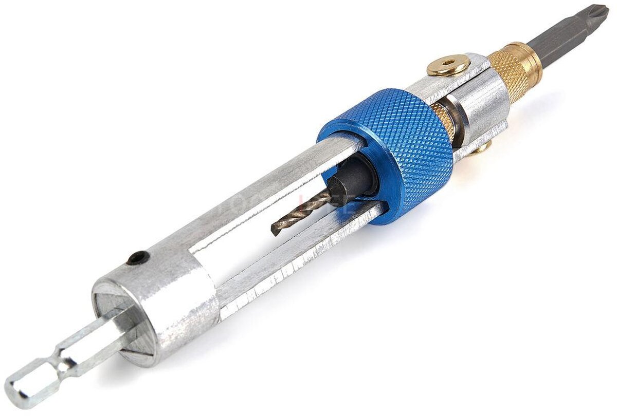 Hbm 20-dels swap bore-sæt, vendbar bitholder med forsænk Hbm 20-dels swap bore-sæt, vendbar bitholder med forsænk