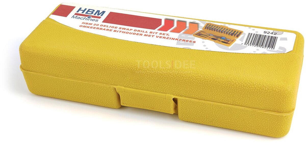 Hbm 20-dels swap bore-sæt, vendbar bitholder med forsænk Hbm 20-dels swap bore-sæt, vendbar bitholder med forsænk