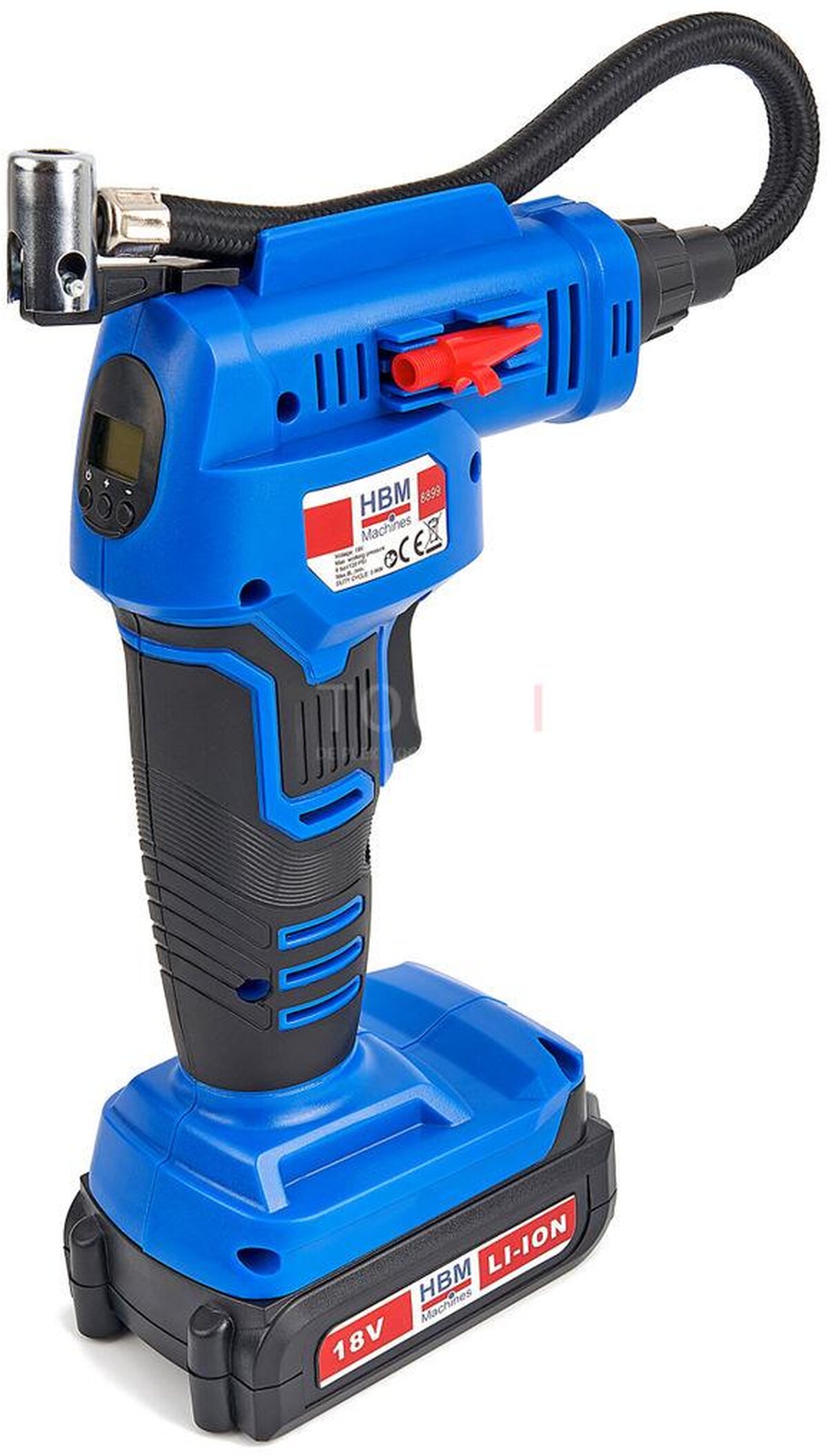 HBM 18 volt compressor on battery with accessories