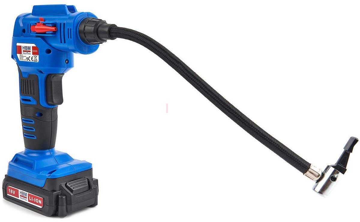 HBM 18 volt compressor on battery with accessories