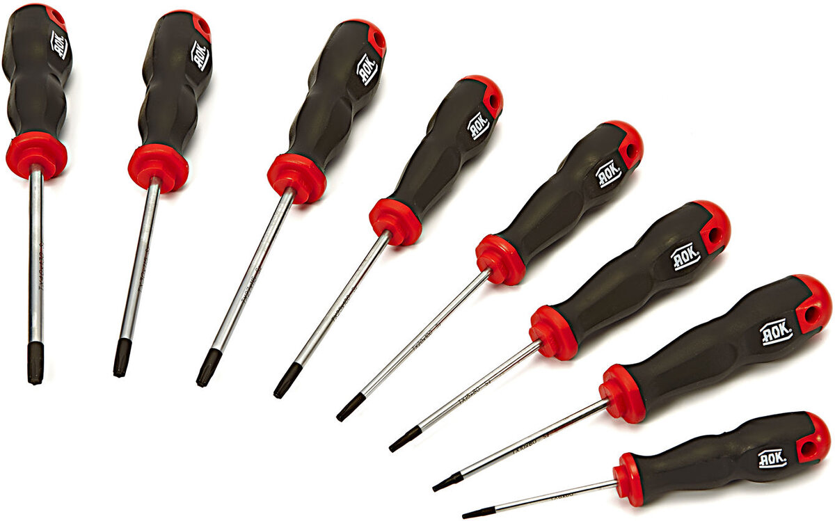 AOK 8 stykke profesjonell skruetrekker sett Torx AOK 8 stykke profesjonell skruetrekker sett Torx