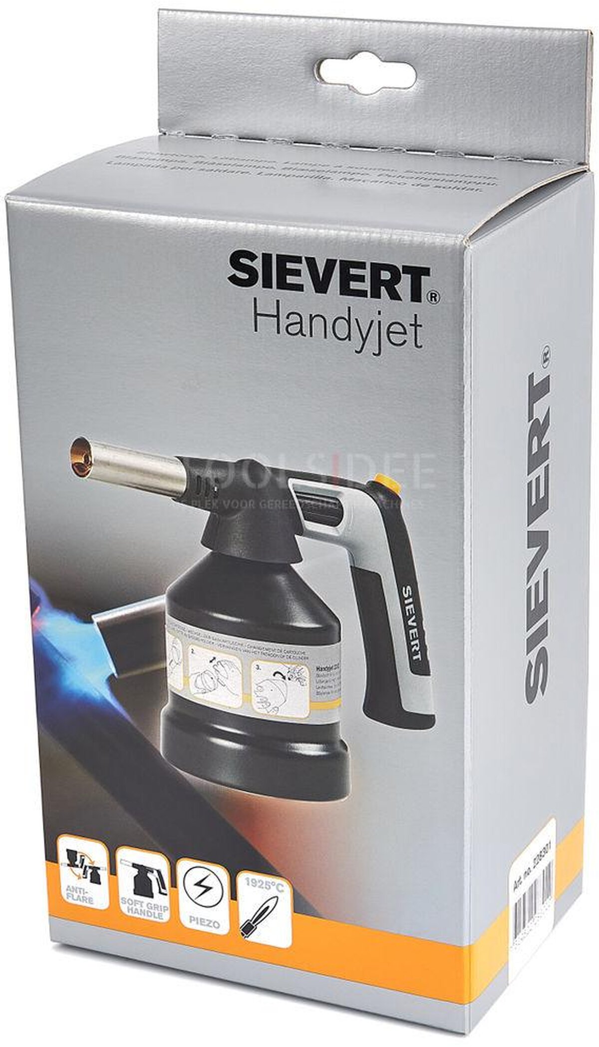 Sievert Handyjet 2283 multifunksjonsbrenner, inkl. Piezo, stikksystem