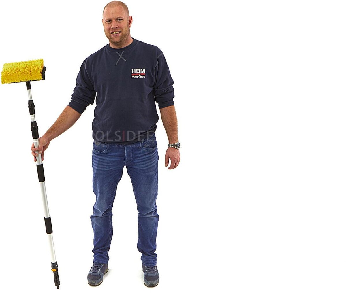 HBM-3-Meter-Teleskop-Waschbürste mit Wasseranschluss HBM-3-Meter-Teleskop-Waschbürste mit Wasseranschluss