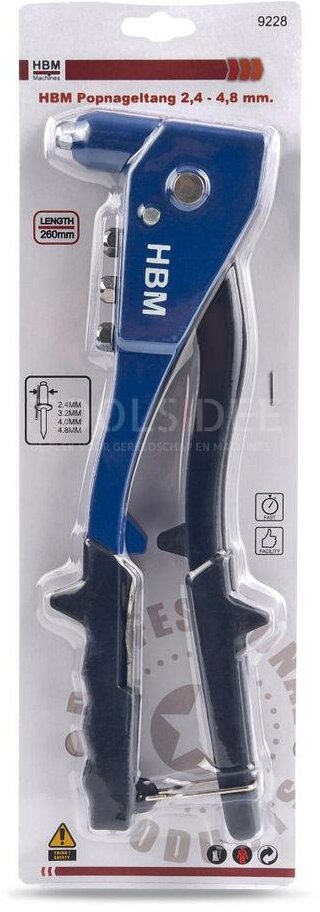HBM-klinketang 2,4 - 4,8 mm. HBM-klinketang 2,4 - 4,8 mm.
