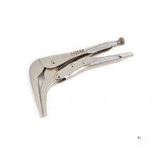 HBM 180 mm angled locking pliers with long jaws