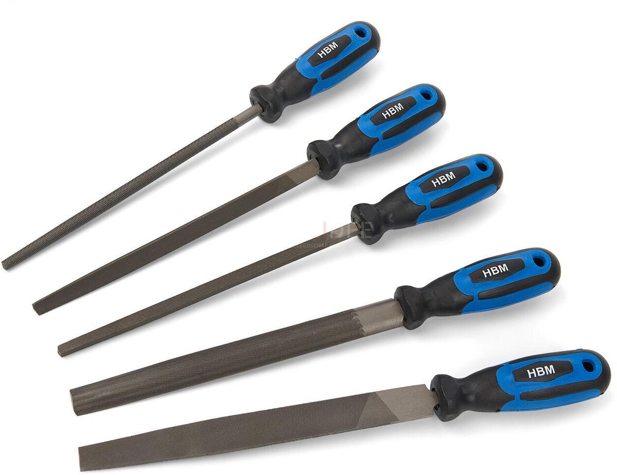 HBM 5-teiliges professionelles Feilenset 200 mm HBM 5-teiliges professionelles Feilenset 200 mm