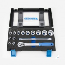 gedore 19 dmu-20 socket wrench set 1/2