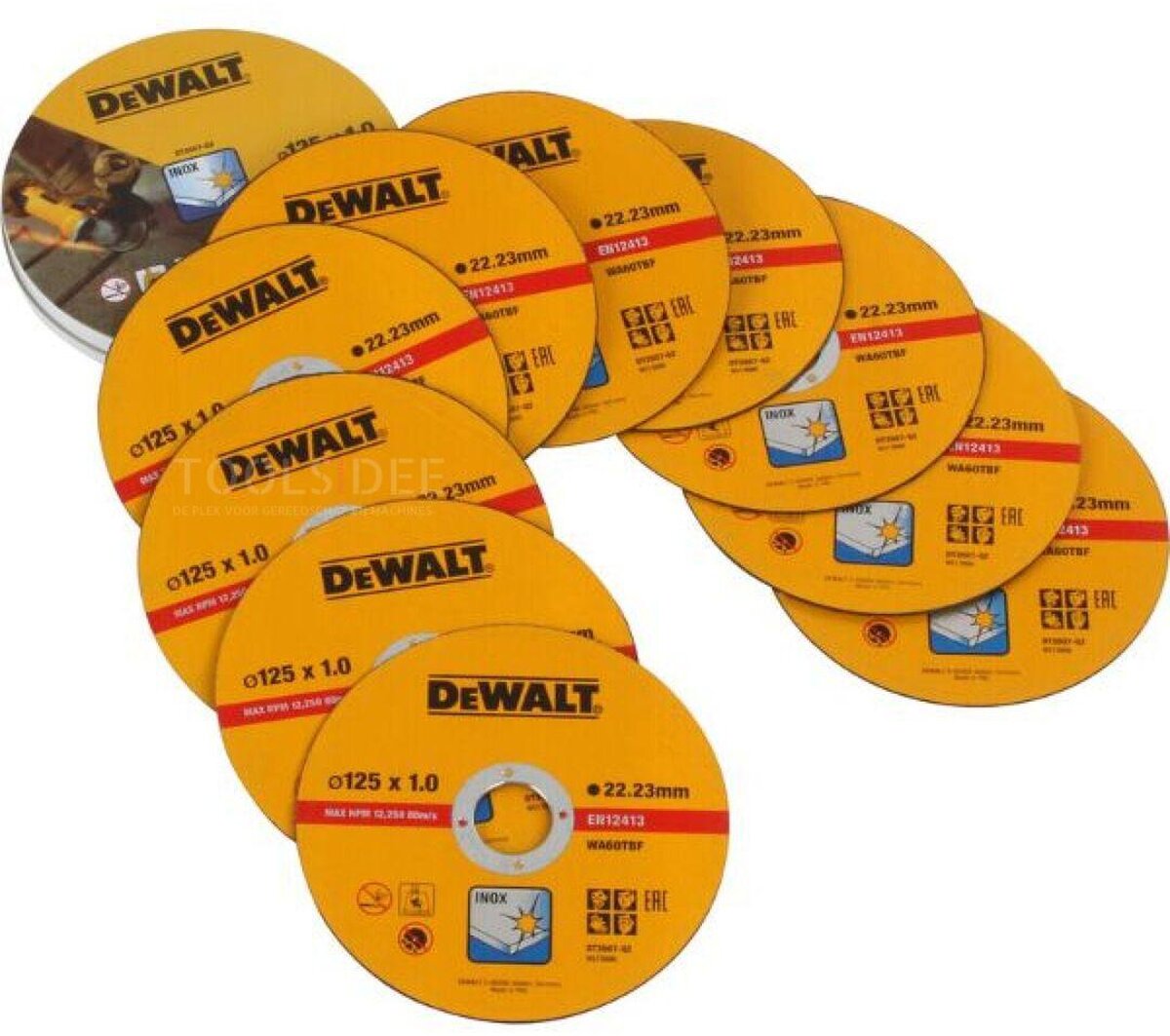 DeWalt DT3507 Trennscheibe - 125 x 22,23 x 1,0mm - Edelstahl 10 Stk