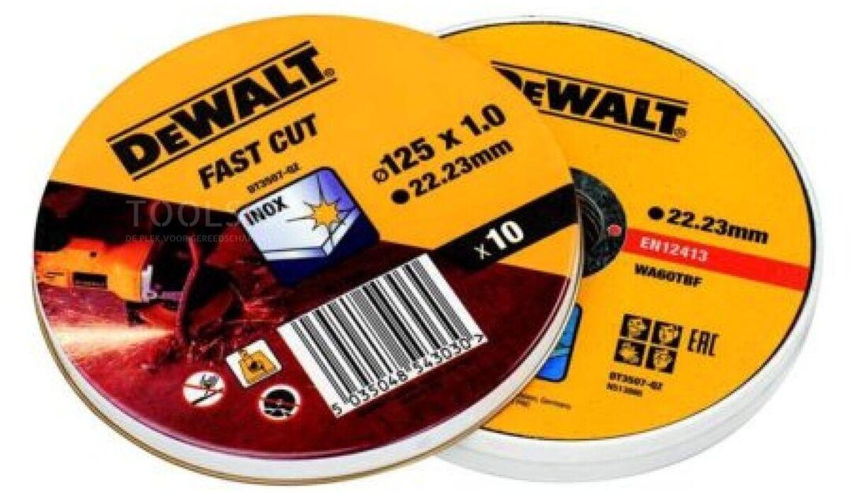 DeWalt DT3507 Trennscheibe - 125 x 22,23 x 1,0mm - Edelstahl 10 Stk