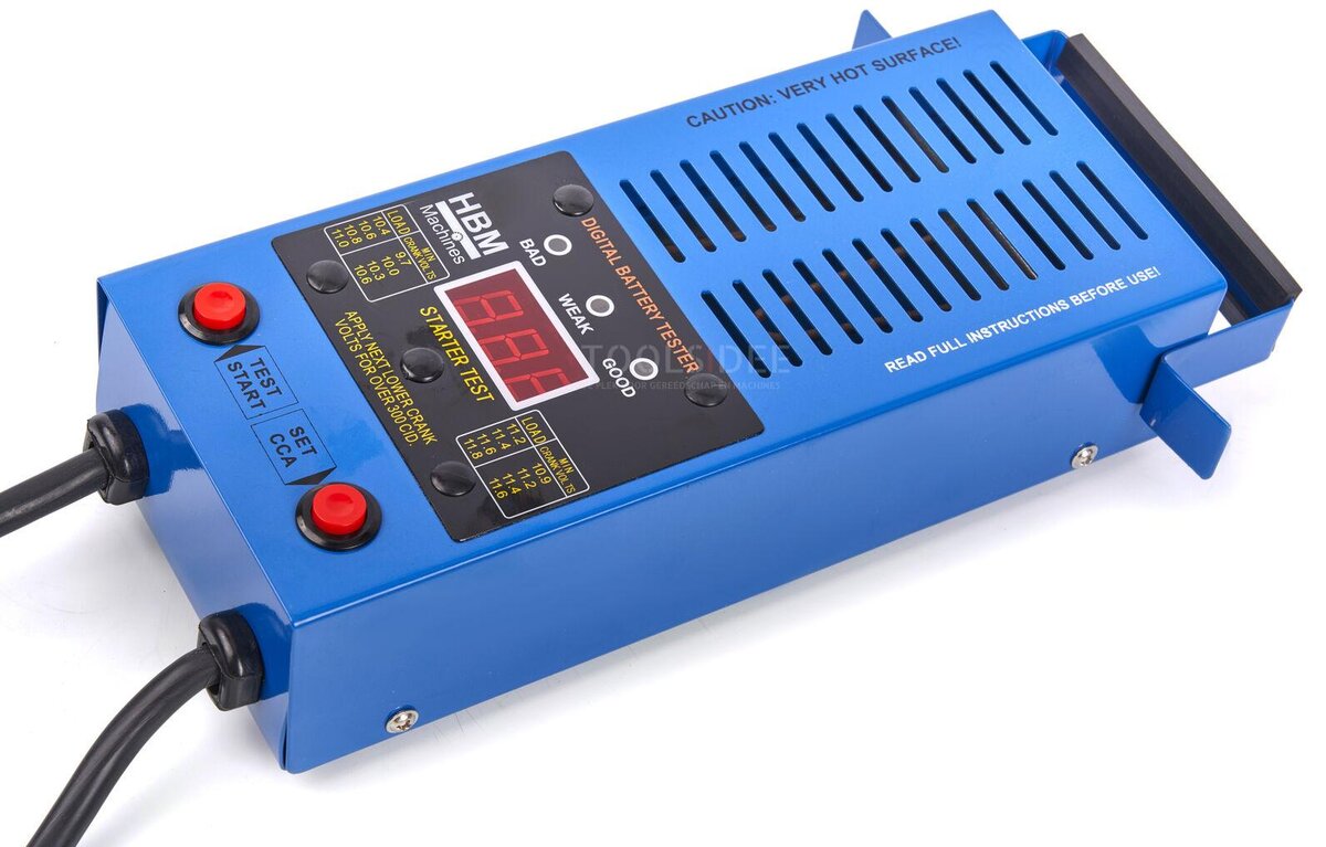 HBM 100 AMP Professionele Accu Tester, 6-12 V, 20-100 Ah