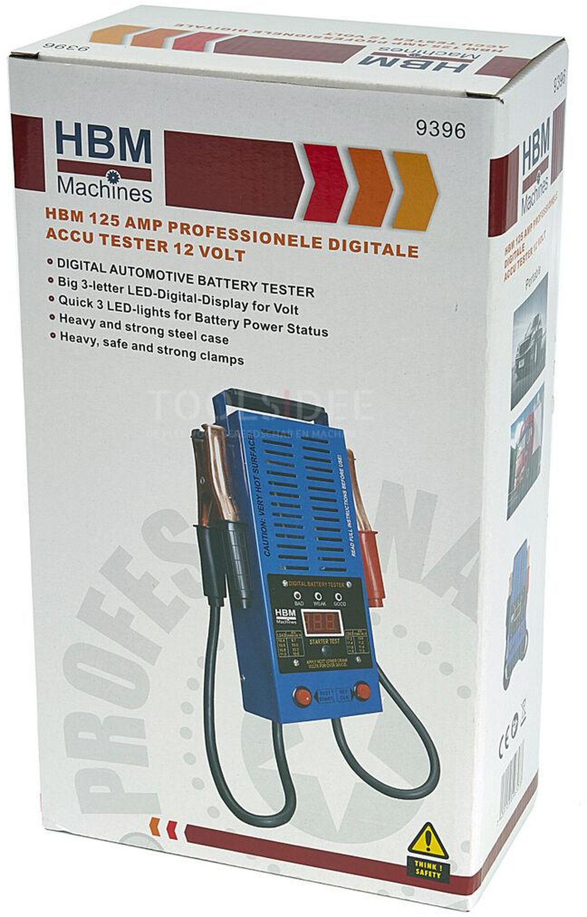 HBM 100 AMP Professionele Accu Tester, 6-12 V, 20-100 Ah