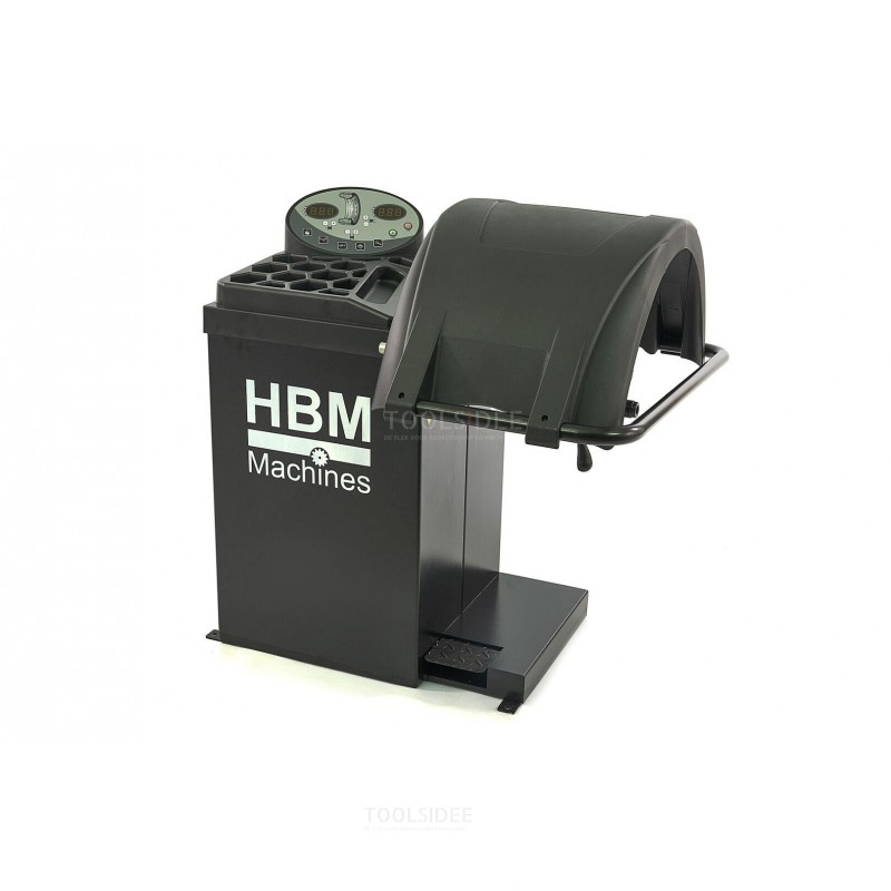 HBM Profi-Reifenwuchtmaschine 10 - 24 mit Fußbremse