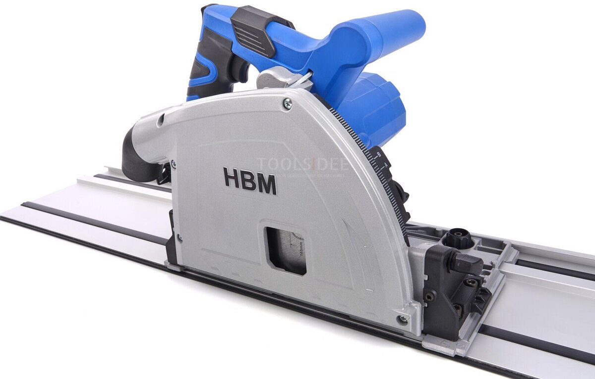 Sega ad immersione HBM profi 1200 watt 185 mm con righello 2 x 700 mm