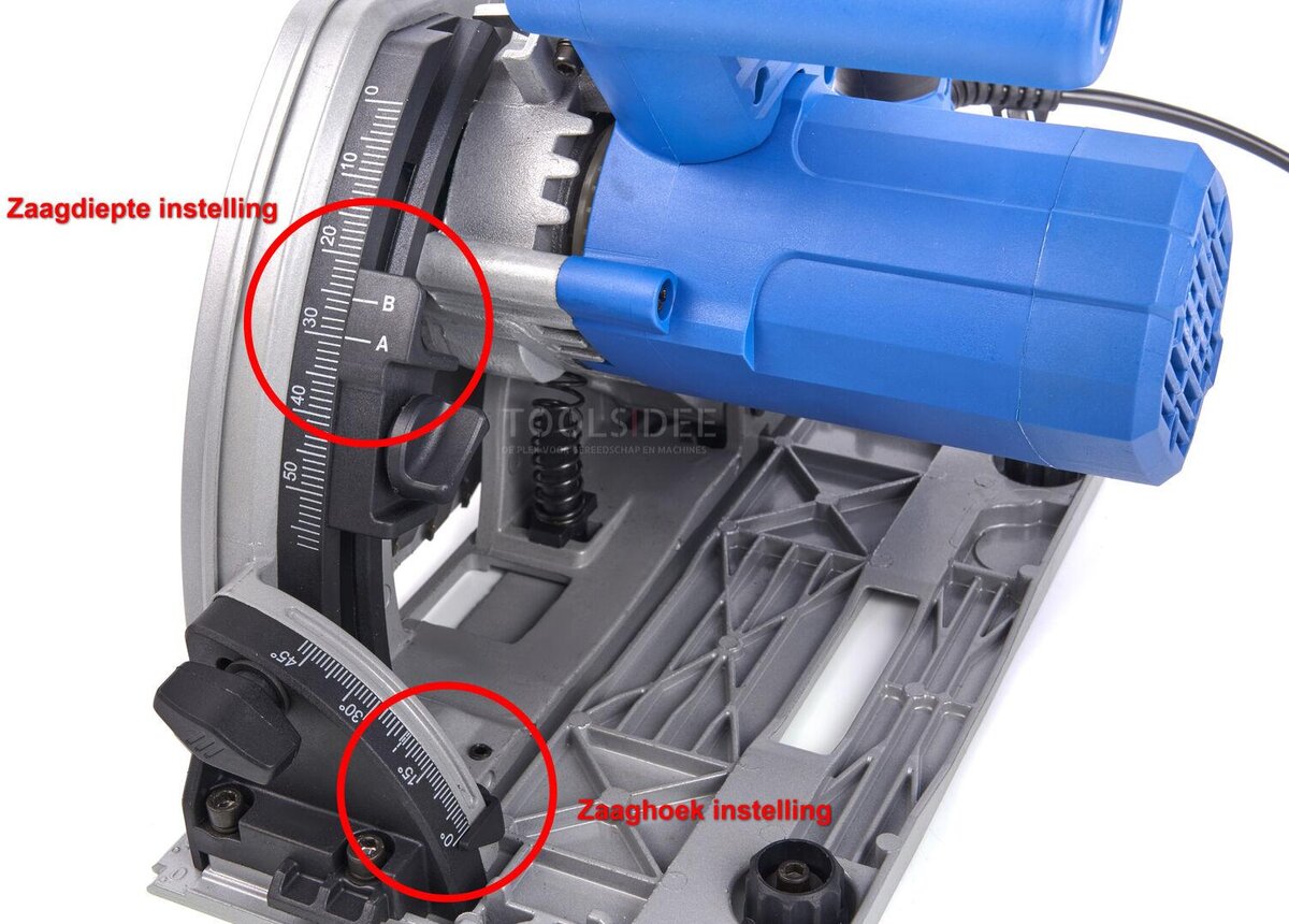 Sega ad immersione HBM profi 1200 watt 185 mm con righello 2 x 700 mm