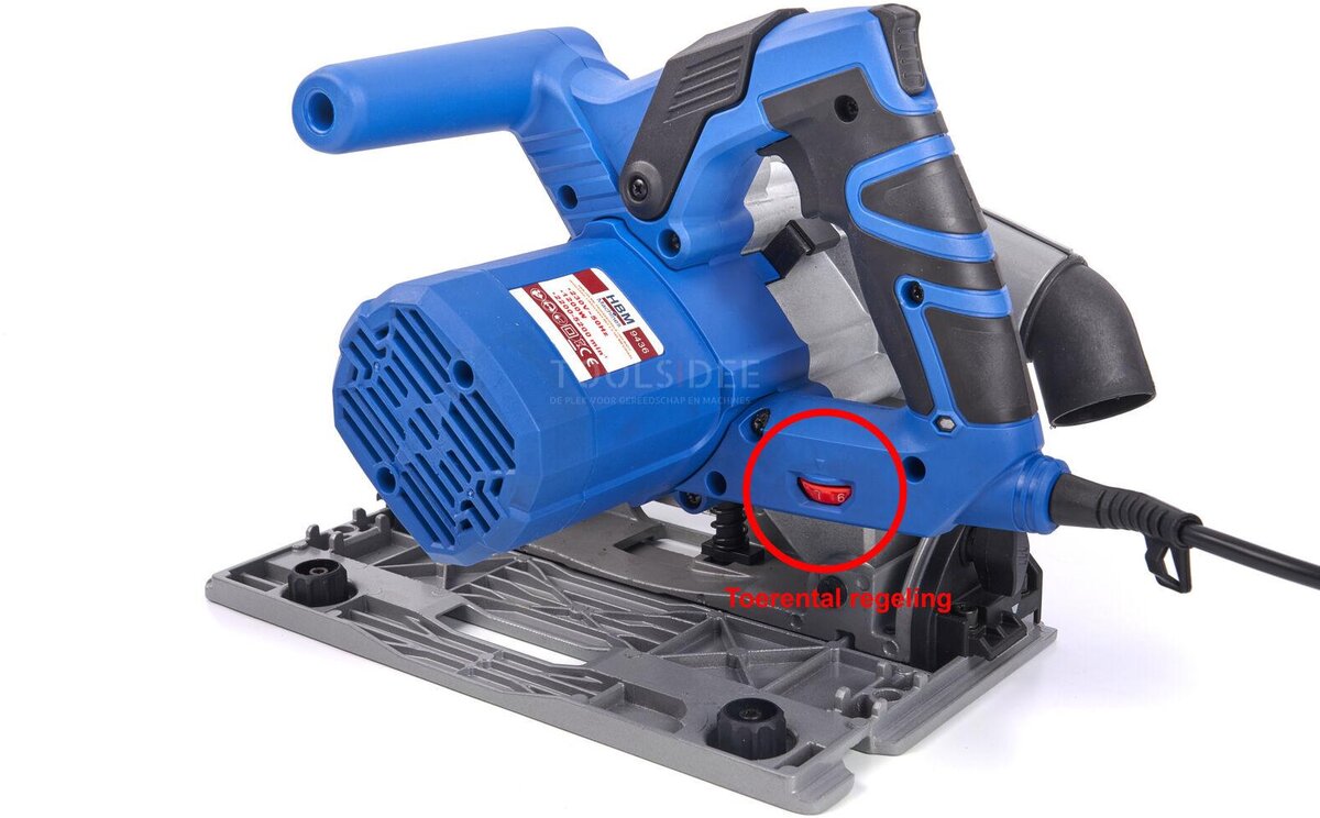 Sega ad immersione HBM profi 1200 watt 185 mm con righello 2 x 700 mm