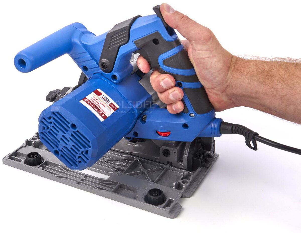 Sega ad immersione HBM profi 1200 watt 185 mm con righello 2 x 700 mm