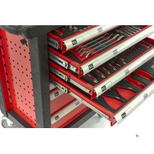 HBM 154 Piece Premium Filled Tool Trolley - RØD
