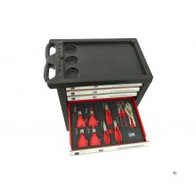 HBM 154 Piece Premium Filled Tool Trolley - RØD