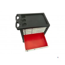 HBM 154 Piece Premium Filled Tool Trolley - RØD