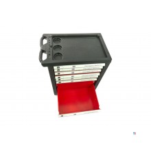 HBM 154 Piece Premium Filled Tool Trolley - RØD