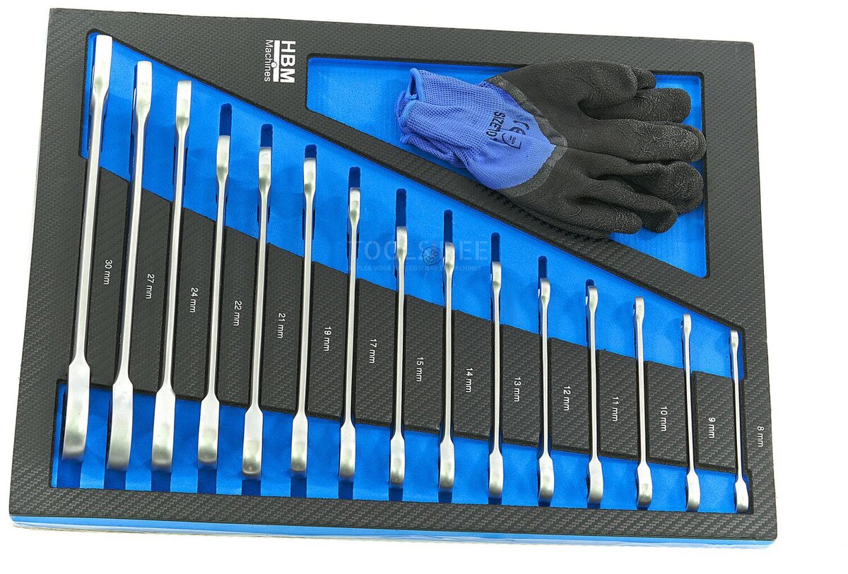 HBM 262 Piece Premiuw Tool Refill for Tool Trolley - BLÅ