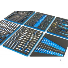 HBM 245 Piece Premiuw Tool Refill for Tool Trolley - BLÅ