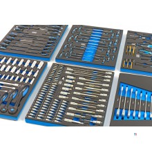 HBM 245 Piece Premiuw Tool Refill for Tool Trolley - BLÅ