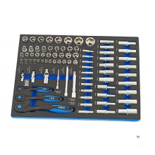 HBM 245 Piece Premiuw Tool Refill for Tool Trolley - BLÅ