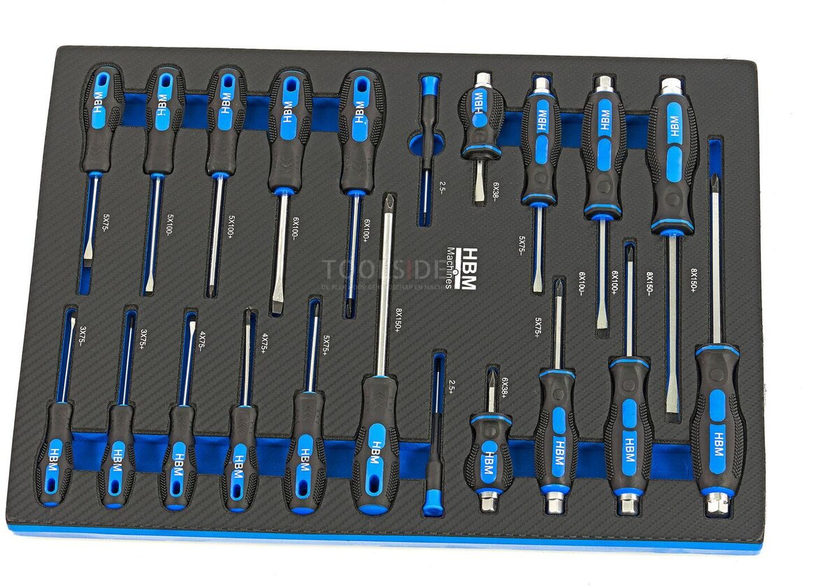 HBM 245 Piece Premiuw Tool Refill for Tool Trolley - BLÅ