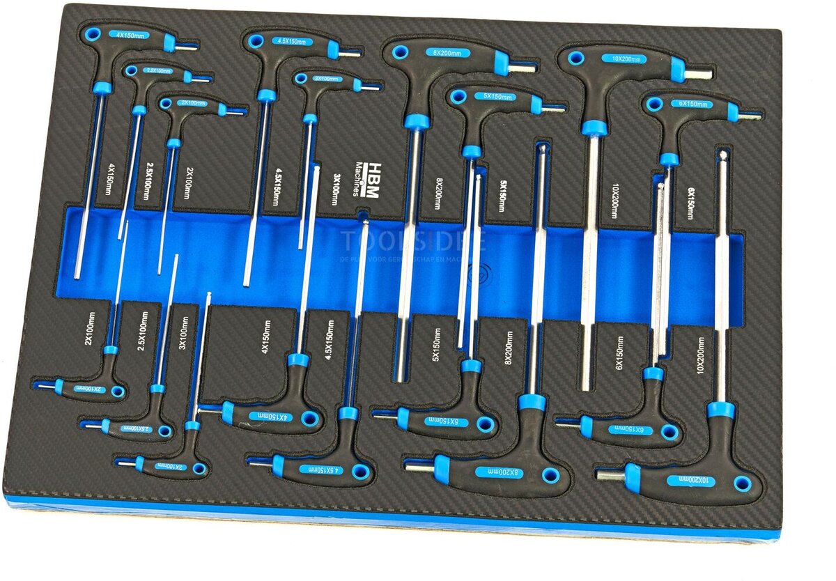 HBM 245 Piece Premiuw Tool Refill for Tool Trolley - BLÅ