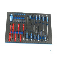 HBM 154 Piece Premium Tool Refill for Tool Trolley - BLÅ