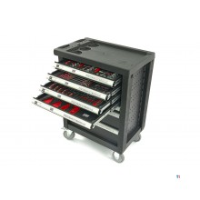 HBM 154 Piece Premium Filled Tool Trolley - SVART