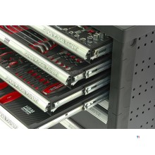 HBM 154 Piece Premium Filled Tool Trolley - SVART