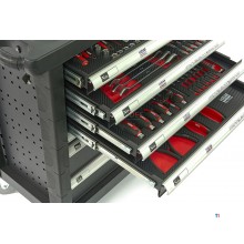 HBM 154 Piece Premium Filled Tool Trolley - SVART