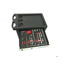 HBM 154 Piece Premium Filled Tool Trolley - SVART