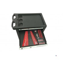 HBM 154 Piece Premium Filled Tool Trolley - SVART