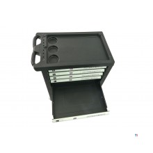 HBM 154 Piece Premium Filled Tool Trolley - SVART