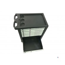 HBM 154 Piece Premium Filled Tool Trolley - SVART
