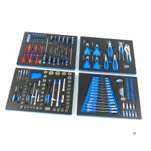 HBM 154 Piece Premium Filled Tool Trolley - BLÅ