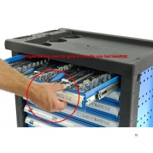 HBM 154 Piece Premium Filled Tool Trolley - BLÅ